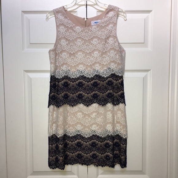 JESSICA SIMPSON GORGEOUS LACE DRESS-LIKE NEW-CUTE AND COMFORTABLE. YOU WILL LOVE - Picture 3 of 9